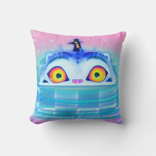 Derpy Tiger K Pop Throw Pillow Kussen (Voorkant)