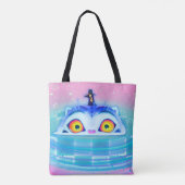 Derpy Tiger K Pop  Tote Bag (Achterkant)