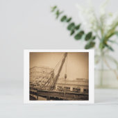 Derrick Car Loading Westchester Avenue Bronx NYC Briefkaart (Staand voorkant)