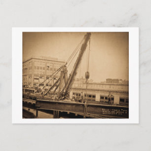 Derrick Car Loading Westchester Avenue Bronx NYC Briefkaart