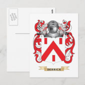 Derrick Coat of Arms Briefkaart (Voorkant / Achterkant)