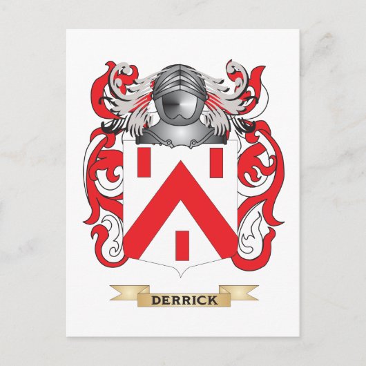 Derrick Coat of Arms Briefkaart (Voorkant)