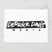 Derrick Davis Media (Zwarte Logo) - Briefkaart (Voorkant)