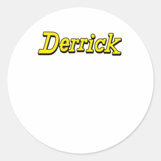 Derrick Fan Shirt Sticker (Voorkant)