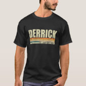 Derrick Gift Name Personalized Funny Retro  T-shirt (Voorkant)