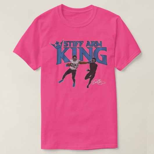 Derrick Henry stijve arm koning T-shirt (Design voorkant)