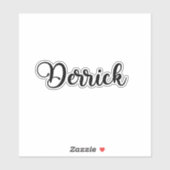 Derrick Name - Handgeschreven kalligrafie Sticker (Vel)