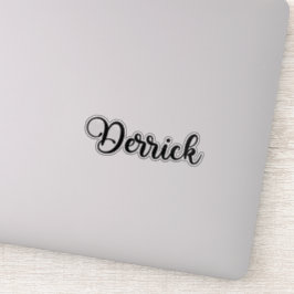 Derrick Name - Handgeschreven kalligrafie Sticker