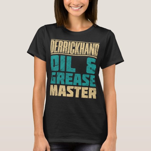 Derrickhand Oil and Grease Master Distress T-shirt (Voorkant)