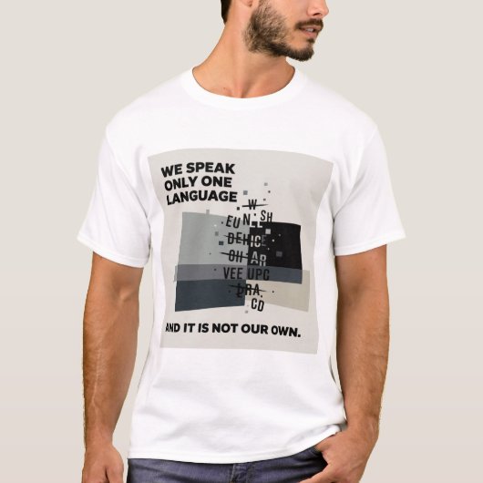 Derrida "Monoligualisme" #2 T-shirt (Voorkant)