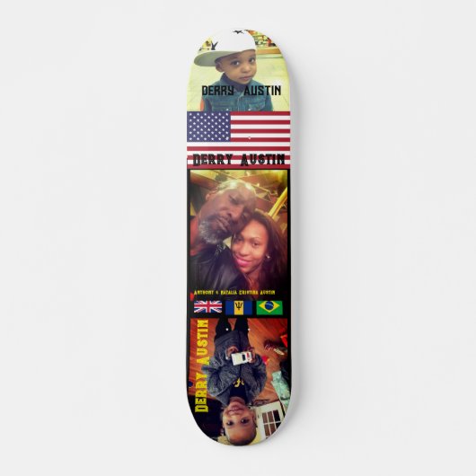 DERRY AUSTIN 2 7 3/4" Skateboarddek Persoonlijk Skateboard (Voorkant)