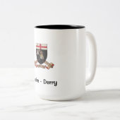 Derry Coat of Arms - Coffee-Mok Tweekleurige Koffiemok (Voorkant rechts)