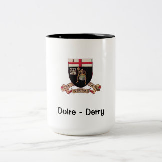 Derry Coat of Arms - Coffee-Mok Tweekleurige Koffiemok