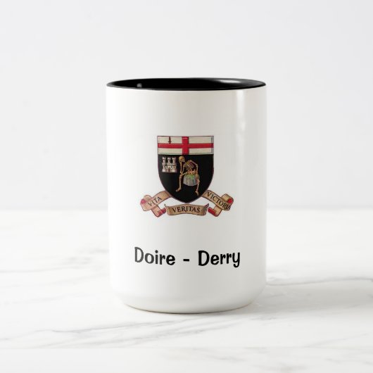 Derry Coat of Arms - Coffee-Mok Tweekleurige Koffiemok (Center)