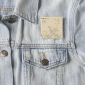 Derry Depot PO Vierkante Button 5,1 Cm (In situ)