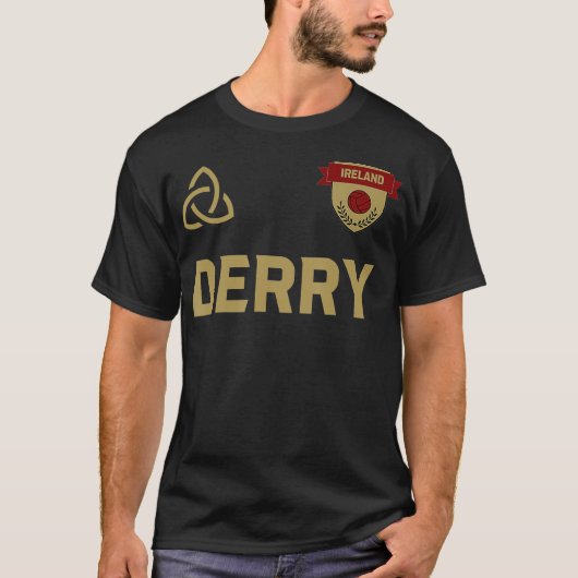 Derry Gaelic Jersey T-shirt (Voorkant)