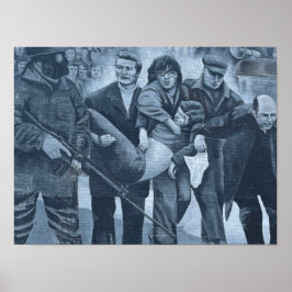 Derry/Londonderry Noord-Ierland Bloedige Zondag Poster