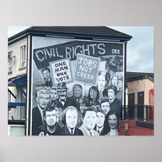 Derry/Londonderry Noord-Ierland De problemen Poster