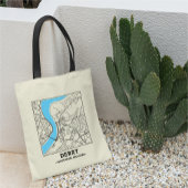 Derry, Northern Ireland City Map Tote Bag