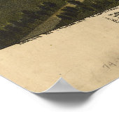 Derry Pennsylvania 1900 Antiek Panorama Poster (Hoek)