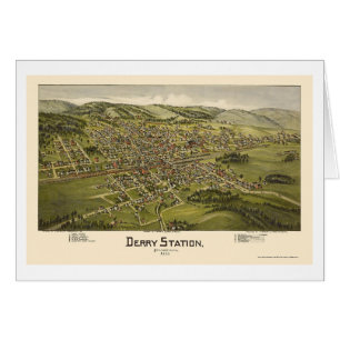 Derry Station, PA Panoramic Map - 1900