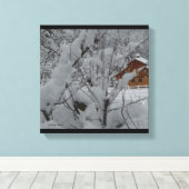 Derry Winter Ranch 12 x12 Canvas Afdruk (Insitu (Houten vloer))