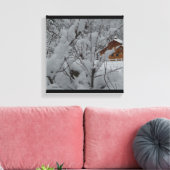 Derry Winter Ranch 12 x12 Canvas Afdruk (Insitu (Woonkamer))