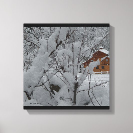 Derry Winter Ranch 12 x12 Canvas Afdruk (Voorkant)