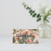 Derset Cactus + Flowers Visitekaartje (Staand voorkant)