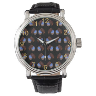 Dersty Brown Guinee-Varkenspatroon Horloge
