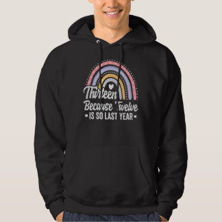 Dertien 13-jarige 13e verjaardag meisje met de wer hoodie