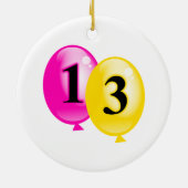 Dertien ballonnen keramisch ornament (Achterkant)