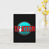 Dertien Bowling Verjaardag 13 Jaar Oud Jongen Verj Kaart (Gele Bloem)