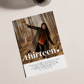 Dertien hartfoto van geboorte kaart