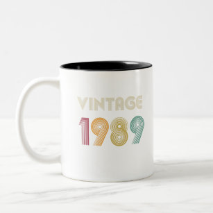 dertien jaar 30th Birthday Gift  1989 Tweekleurige Koffiemok