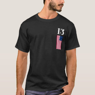 Dertien Koloniën Betsy Ross Vlag T-shirt