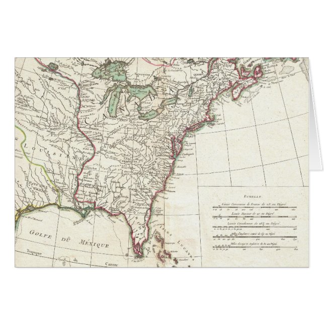 Dertien kolonies  Map (1776) (Voorkant Horizontaal)