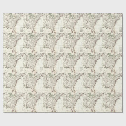 Dertien kolonies Map (1776) Cadeaupapier (Vlak)