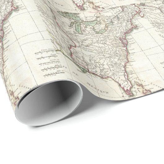 Dertien kolonies Map (1776) Cadeaupapier (Rol Hoek)