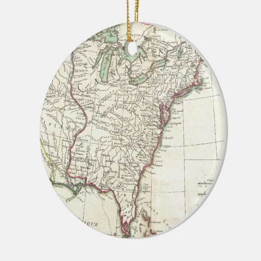 Dertien kolonies  Map (1776) Keramisch Ornament (Links)