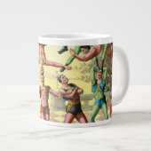 Dertien Mannen doen acrobatiek Grote Koffiekop (Voorkant rechts)