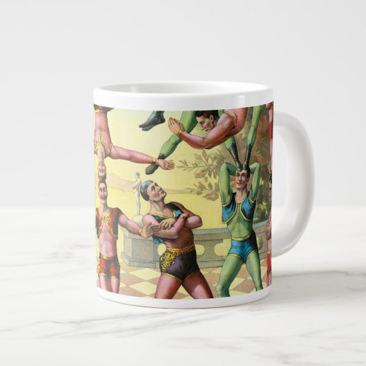 Dertien Mannen doen acrobatiek Grote Koffiekop (Voorkant rechts)