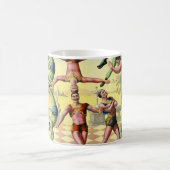 Dertien Mannen doen acrobatiek Koffiemok (Center)