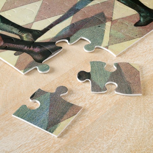 Dertien Mannen doen acrobatiek Legpuzzel (Zijkant)