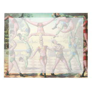 Dertien Mannen doen acrobatiek Notitieblok