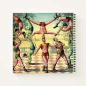 Dertien Mannen doen acrobatiek Notitieboek (Achterkant)