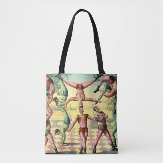 Dertien Mannen doen acrobatiek Tote Bag (Voorkant)