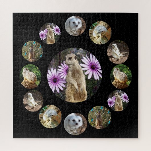 Dertien Meerkats Surprise, Jigzaag Puzzle Legpuzzel (Verticaal)
