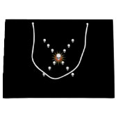 Dertien Skulls Eerie Oranje Sunburst Cross Groot Cadeauzakje (Voorkant)