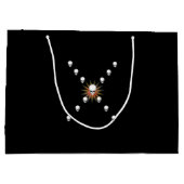 Dertien Skulls Eerie Oranje Sunburst Cross Groot Cadeauzakje (Achterkant)